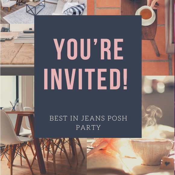 You're Invited! Best in Jeans Posh Party Invitation - Picture 1 of 1